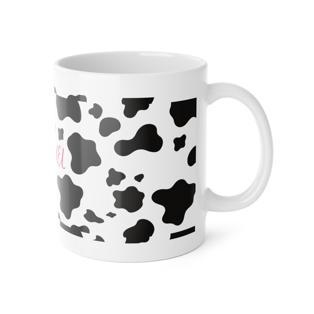 Mom Fuel Cow-Print Mug