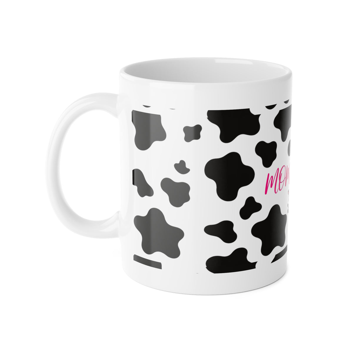 Mom Fuel Cow-Print Mug